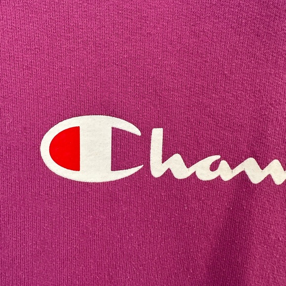 Champion Pink Logo Hoodie Women’s - Picture 2 of 5